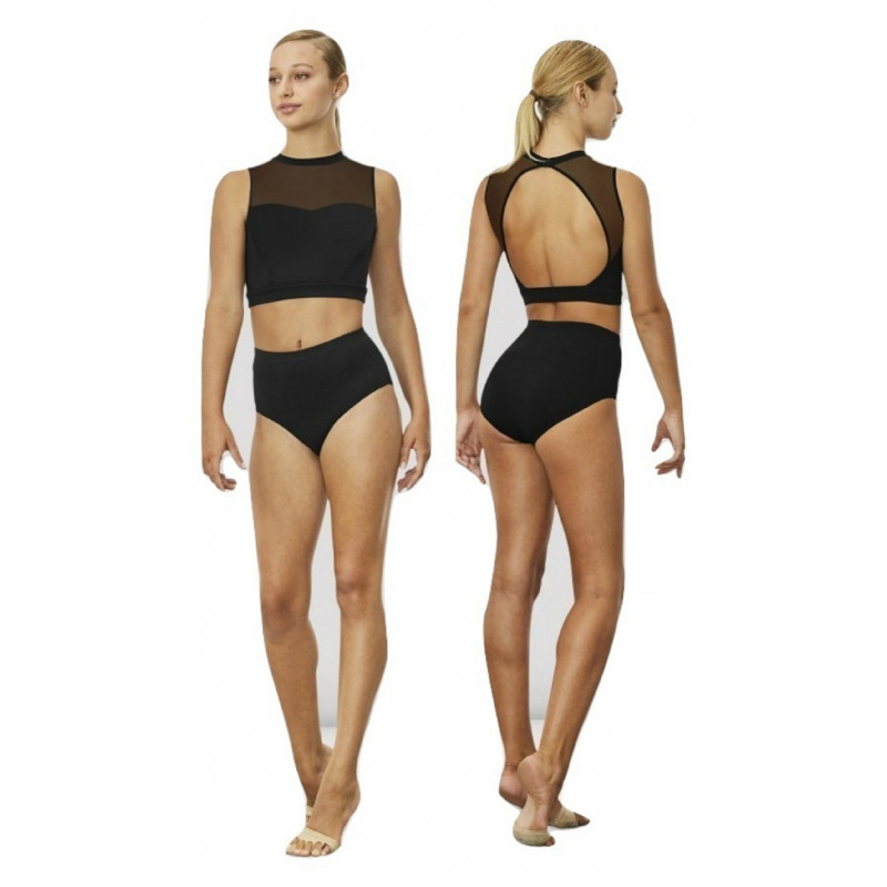 Top Danza Bloch fronte/retro nero Top Danza Bloch fronte/retro nero