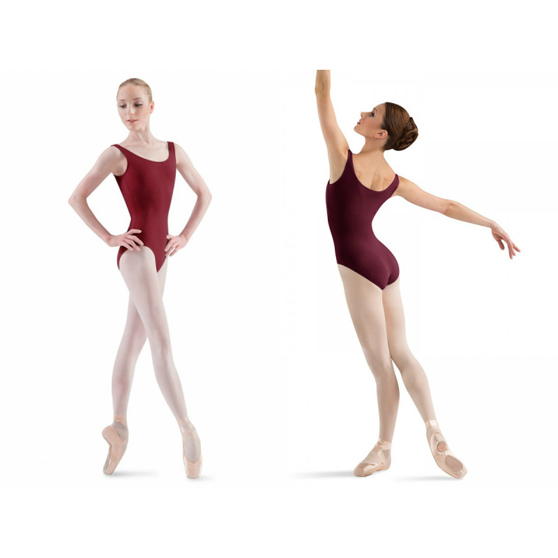 Body Ballerina Bloch fronte/retro bordeaux Body Ballerina Bloch fronte/retro bordeaux
